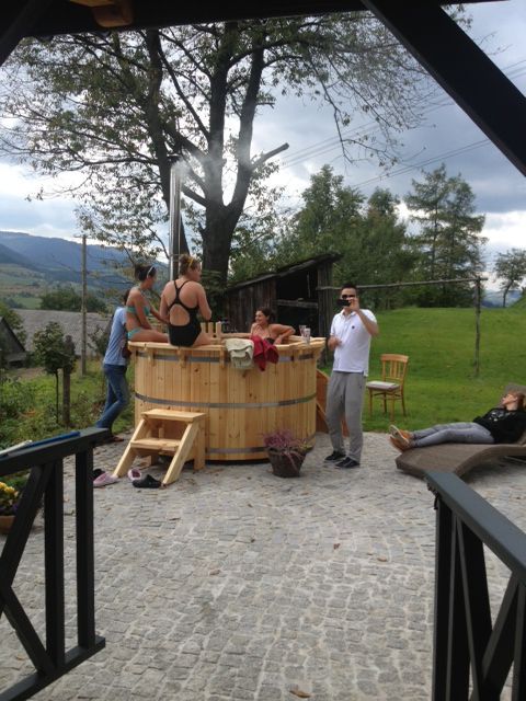 Balia Kąpielowa Gorąca Beczka Bania Hot Tub Basen Sauna Ogrodowa