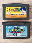 Pack Sonic 3 e super Mario world game Boy advance