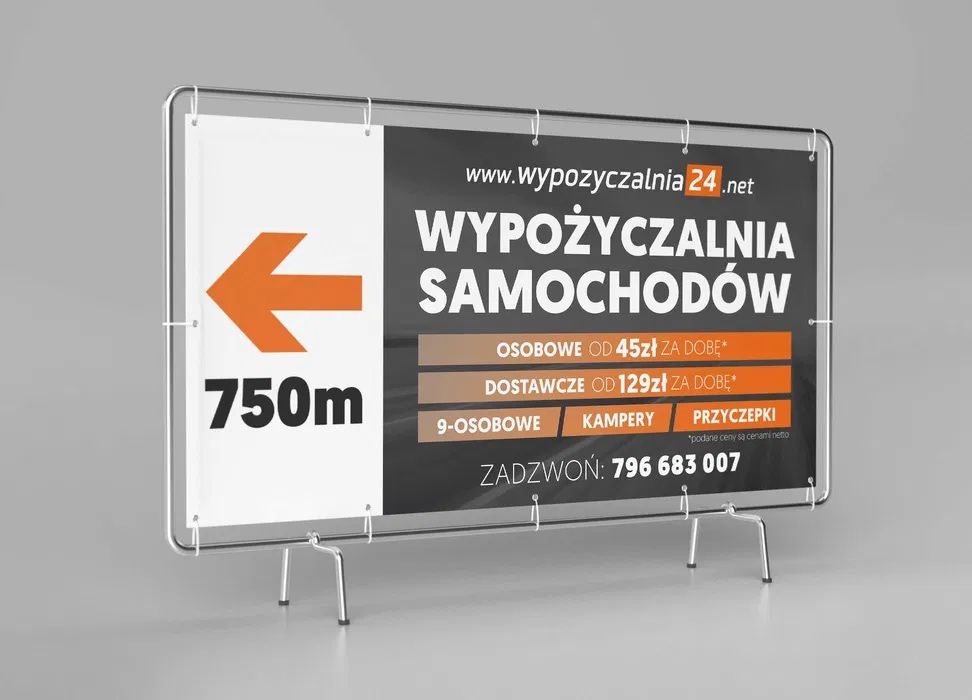 Banery reklamowe, wyborcze, druk w 24 h