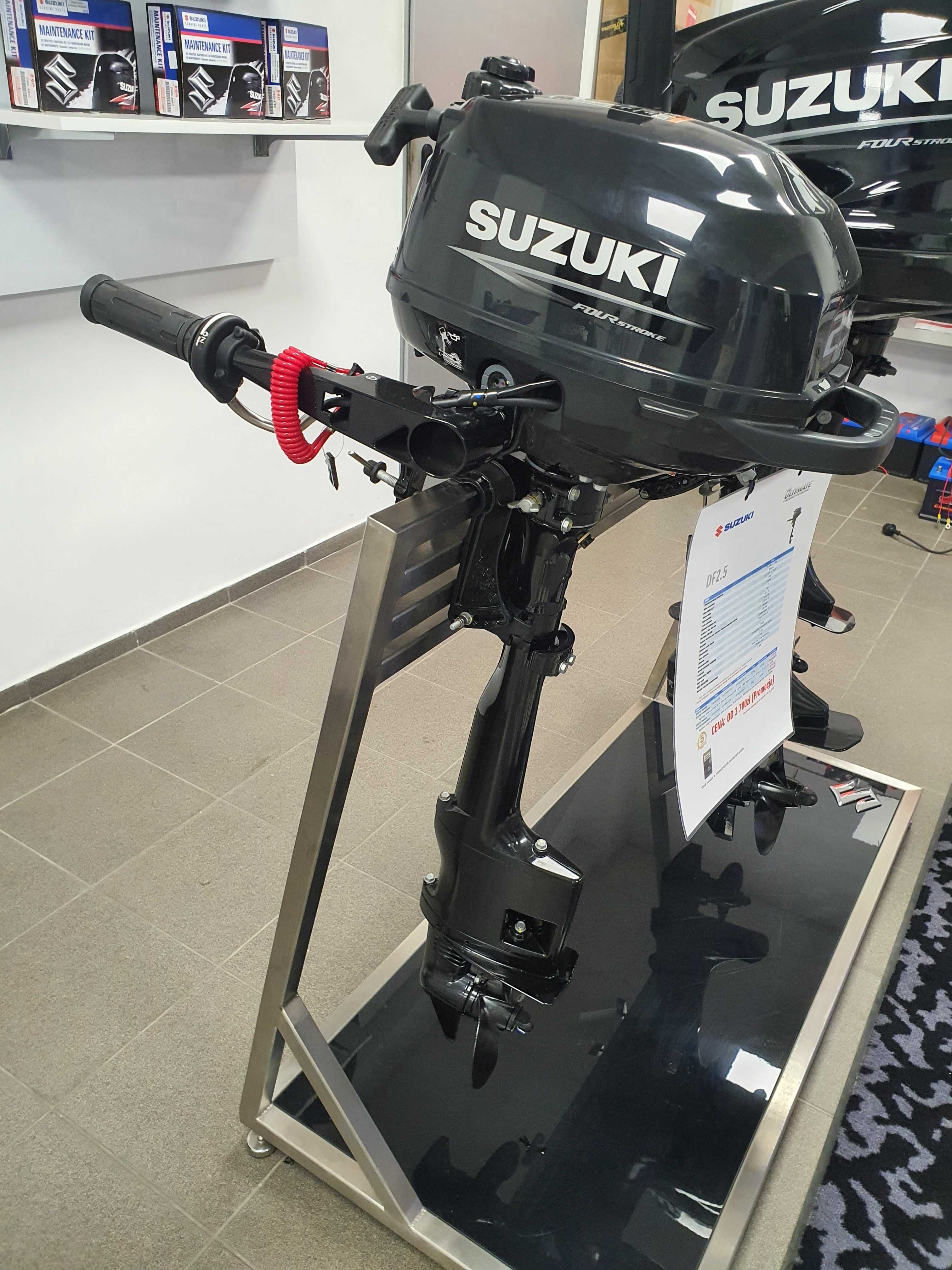 SUZUKI DF2,5L, nowy, gwarancja 5lat, faktura, licznik motogodzin free.