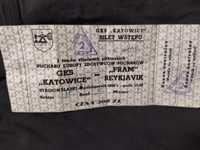 Bilet GKS Katowice Fram Reykjavik 02 październik 1986