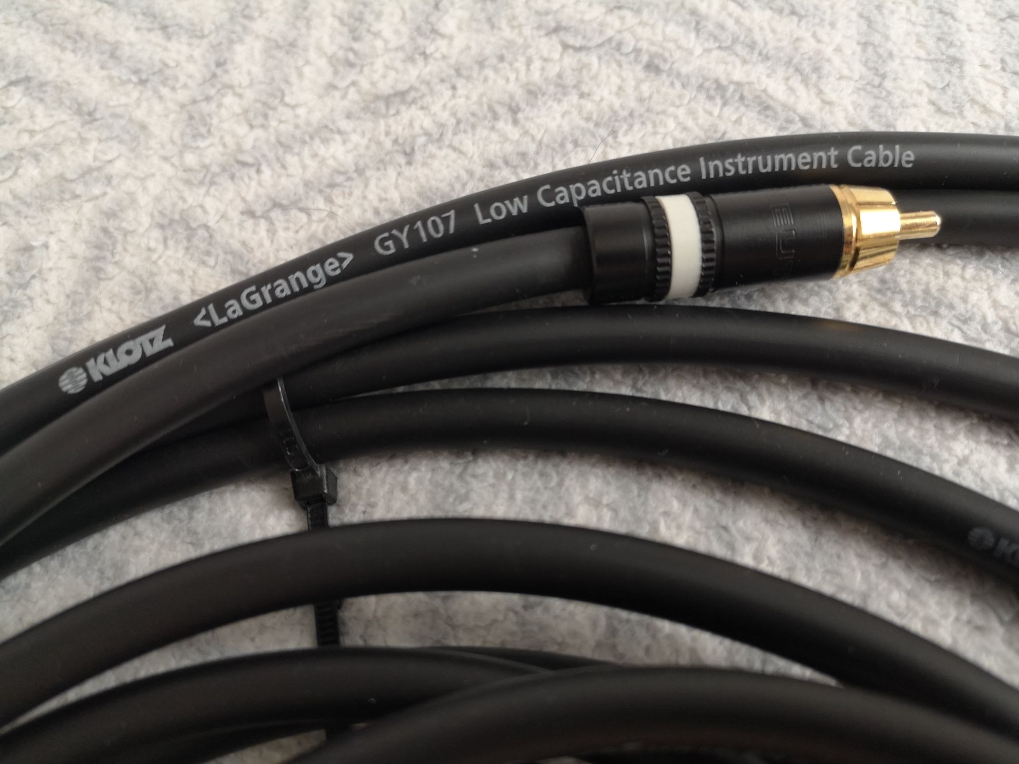 Kable audio Hi-End KLOTZ LaGrange GY107 z wtykami RCA NEUTRIK (zestaw)