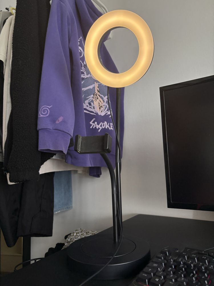ring light + suporte telemóvel