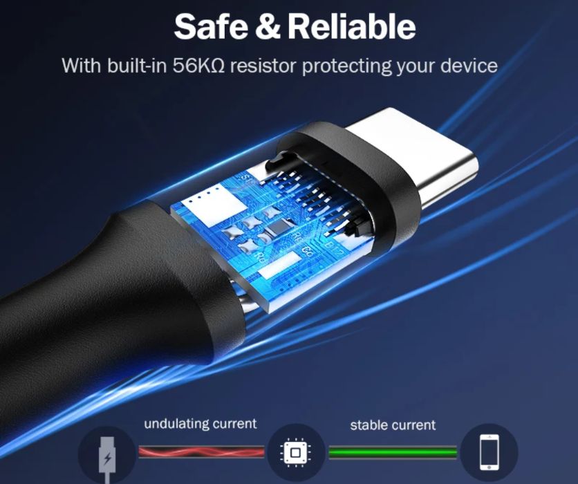 Кабель зарядки USB /Type C/Type C