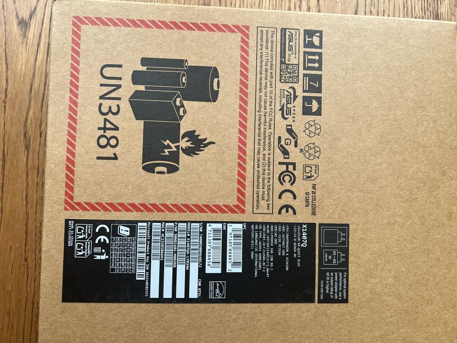 Asus Vivobook X1407Q – lekki, szybki laptop, Nowy! Gwarancja!