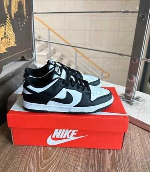 nike dunk biack low whute panda 44