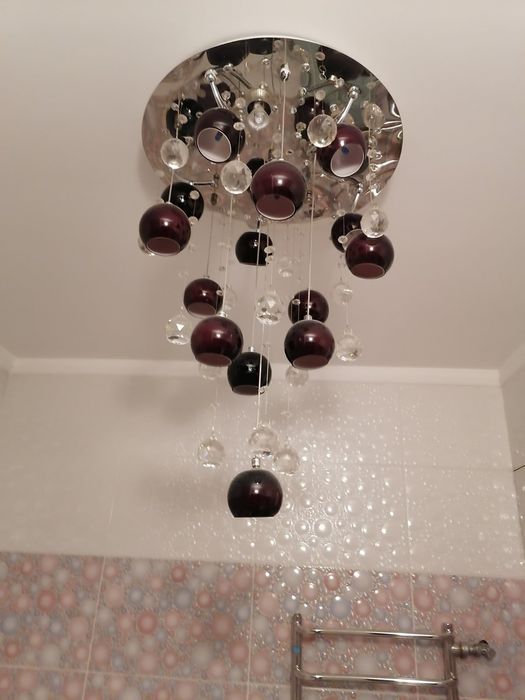 Люстра шарики хрусталь на пульте