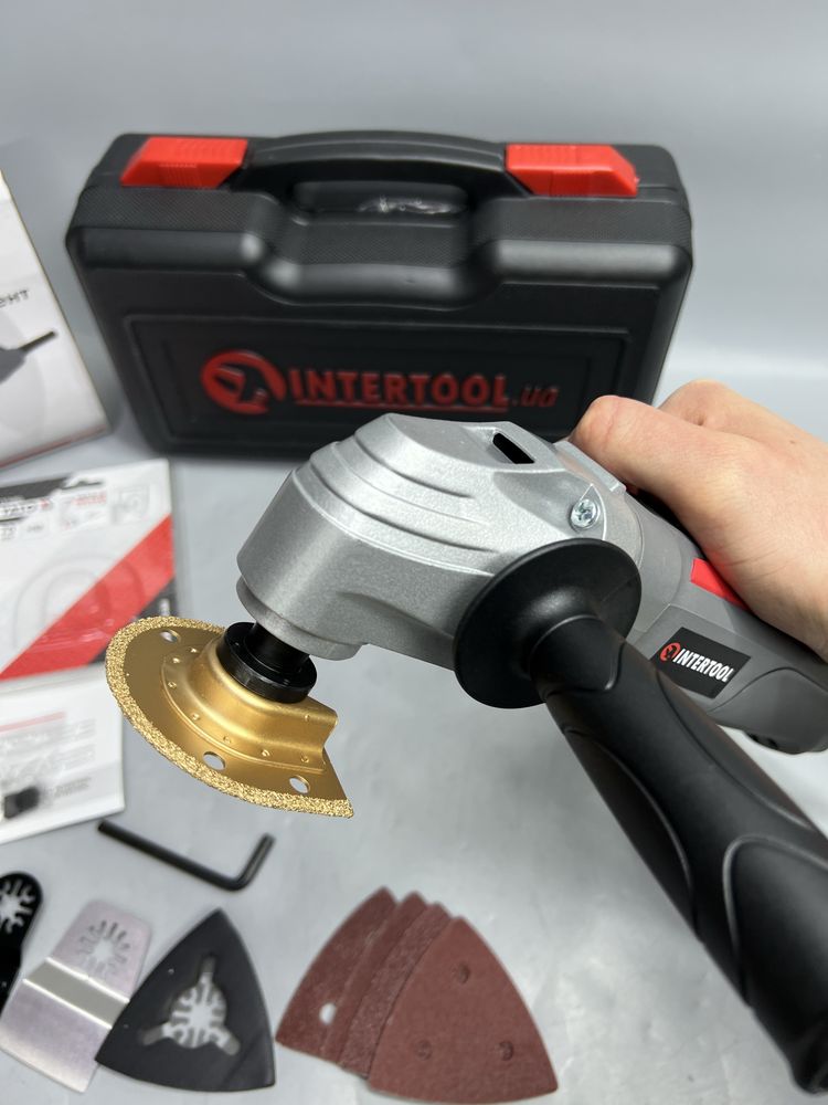 Реноватор Intertool DT-0523 + сегментная насадка Yato по плитке бетону