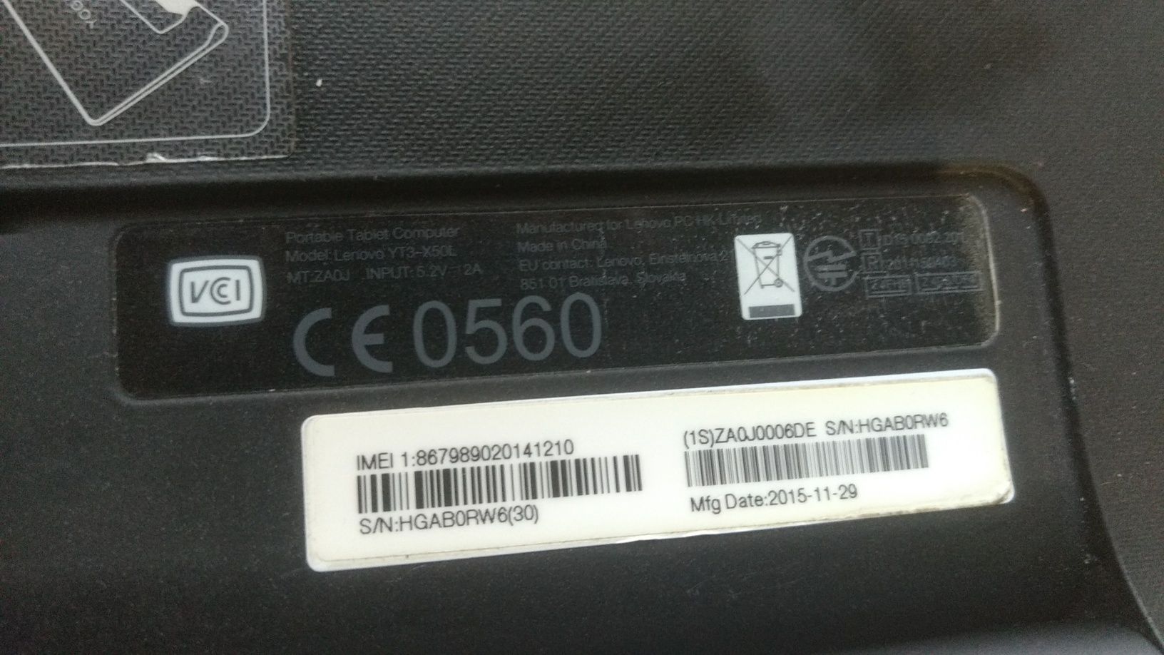 Планшет Lenovo YT3-X50L экран по запчастям