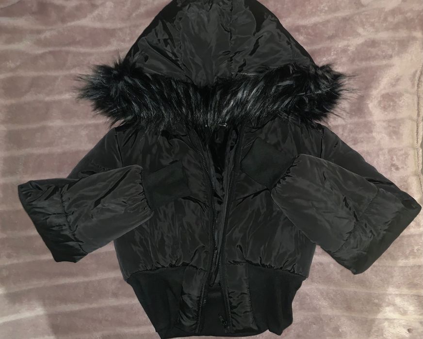 Новая Аляска куртка-чёрная, приталенная