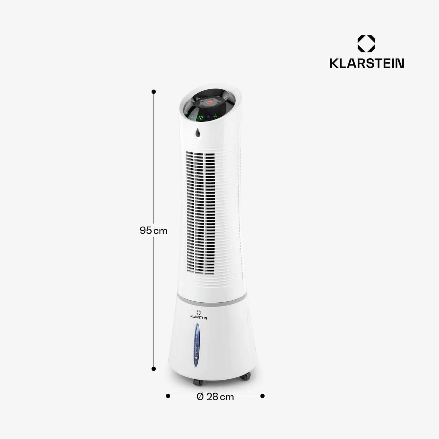 Klarstein Skyscraper Ice Smart 6 L 210 m3/h Klimator Biały (1095)/1096