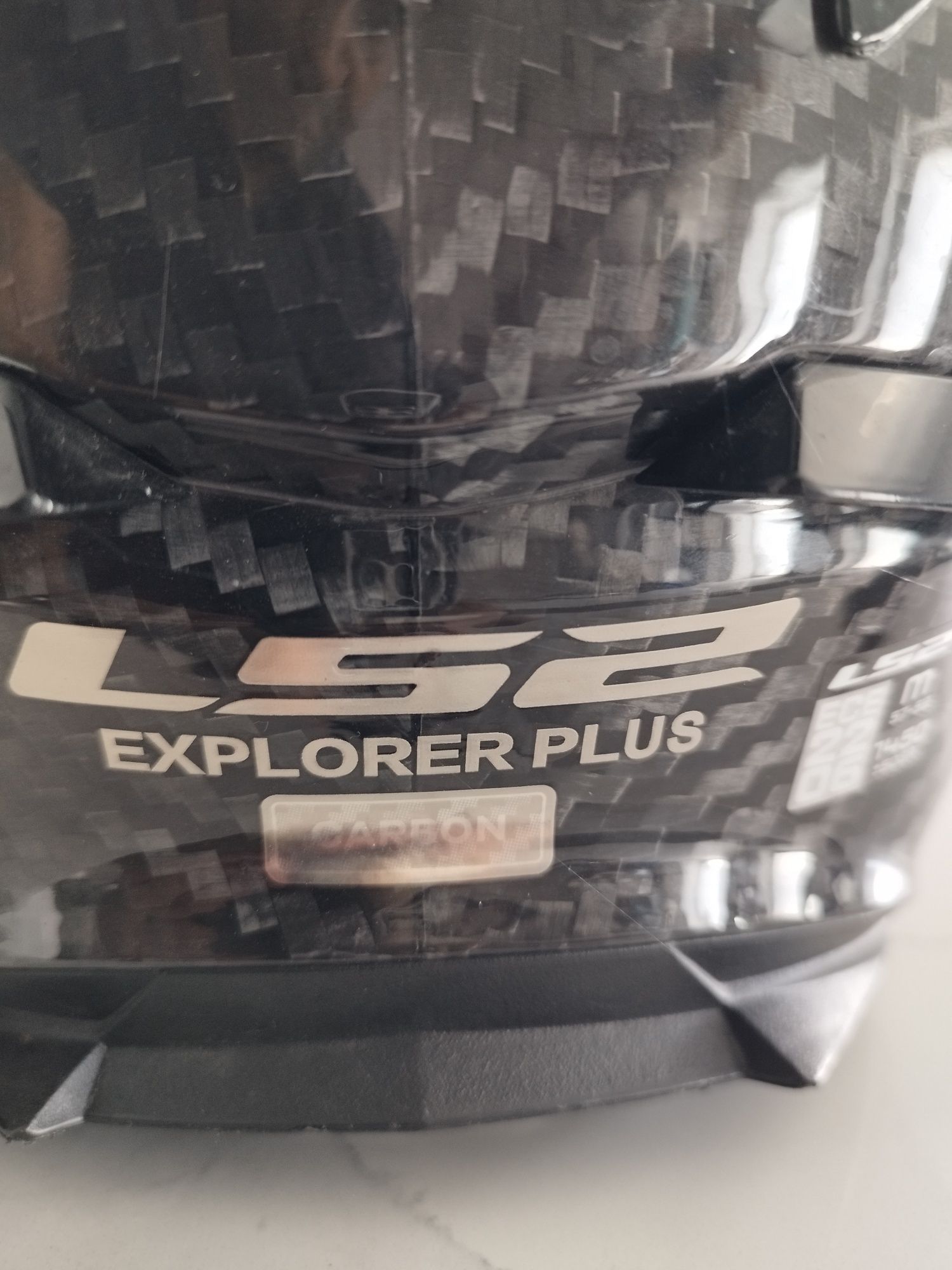Capacete LS2 explorer carbono com intercomunicador
