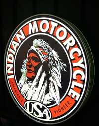 Indian Harley 2 szyldy podświetlane