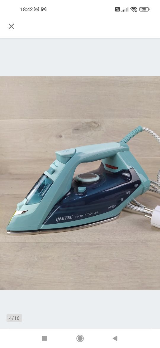 Imetec Perfect Comfort Żelazko 2200 W OUTLET

Po zwrocie.

Sprawne.

N