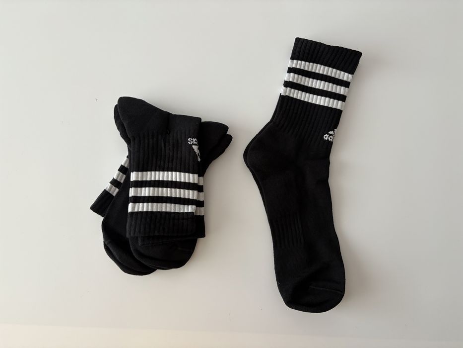 3pak czarne skarpetki Adidas 43-47 Cushioned Crew