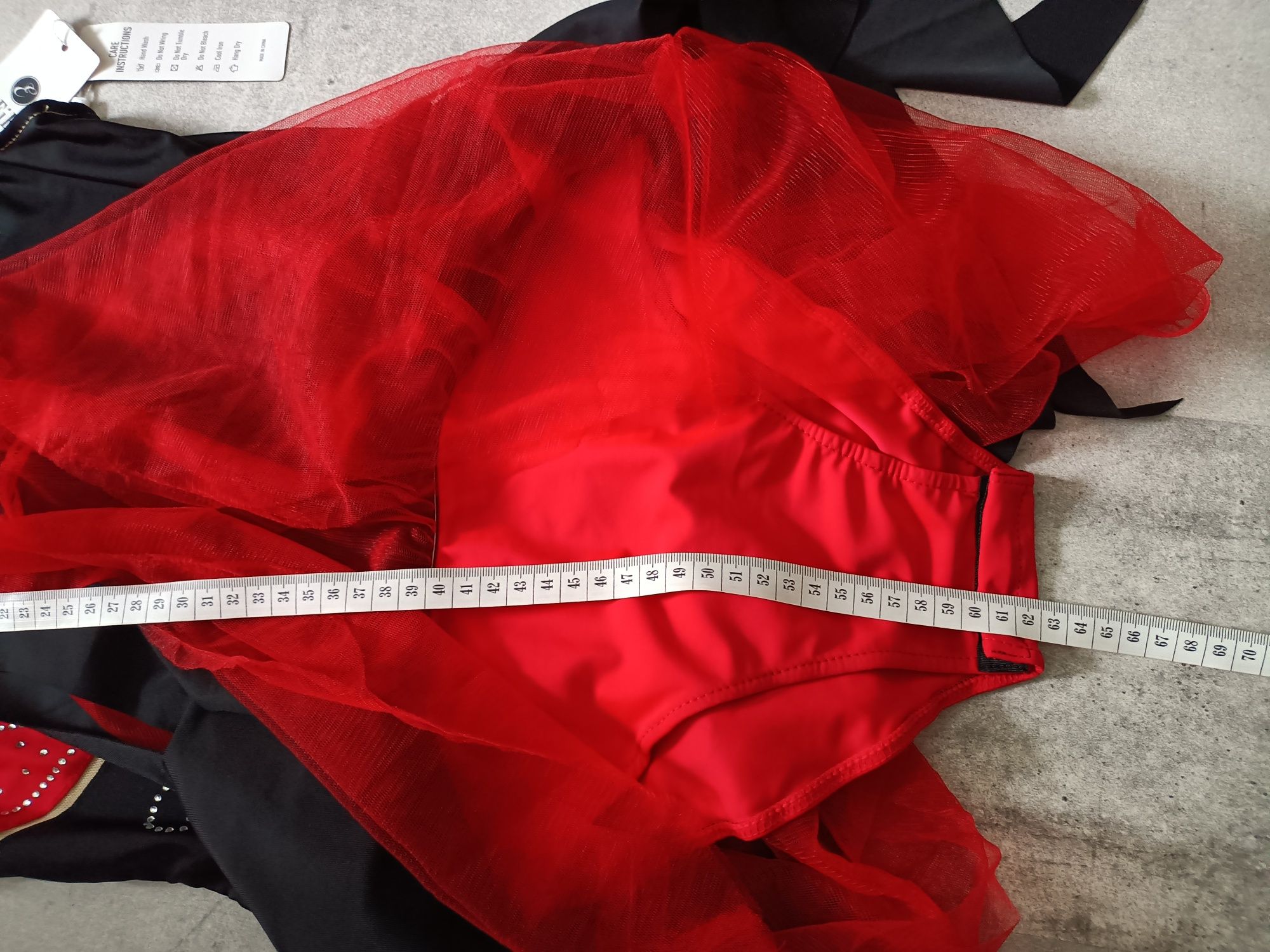 Sukienka strój do tańca z body, akrobatyka, łyżwiarstwo 146-152 cm