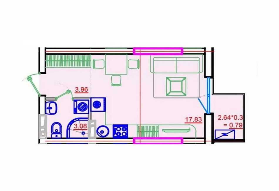 shev-01 Смарт - квартира в  ЖК ITOWN в центре Одессы