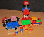 LEGO DUPLO - Zestaw klocków pociąg, kolejka, wagon, lokomotywa