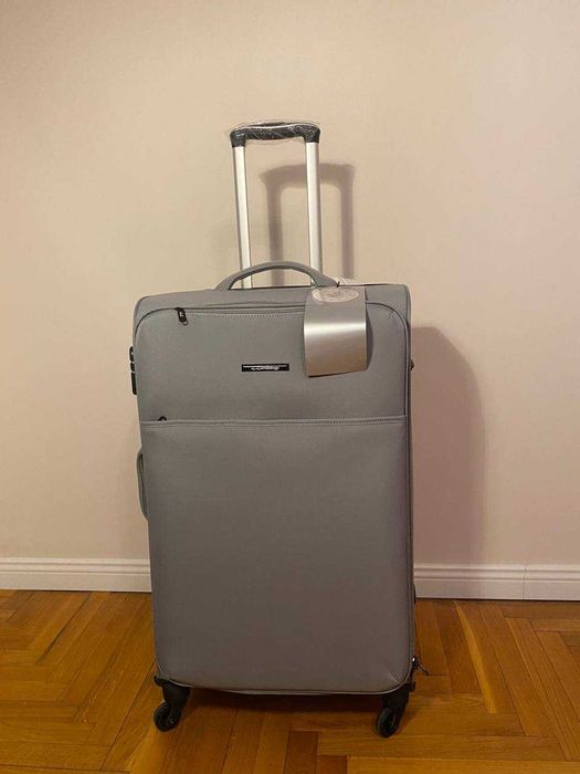 Продам НОВУ валізу L з кодовим замком і 4 колесами – сірий/зелений