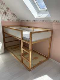 Łóżko ikea kura piętrowe 90x200 +materac