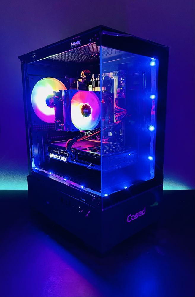 Komputer Do Gier Gamingowy RGB Intel I7 6X3,7Ghz RTX 3060 16GB DDR4 M2