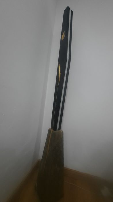 Candeeiro de pé/sala lingas modernas preto