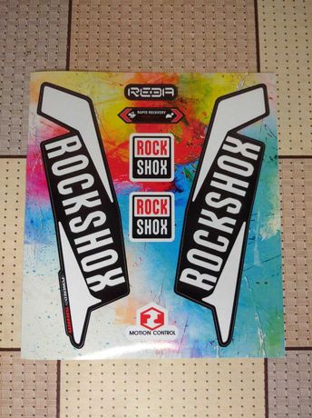 Продам колекційні наклейки на вилку велосипеда Rock Shox REBA