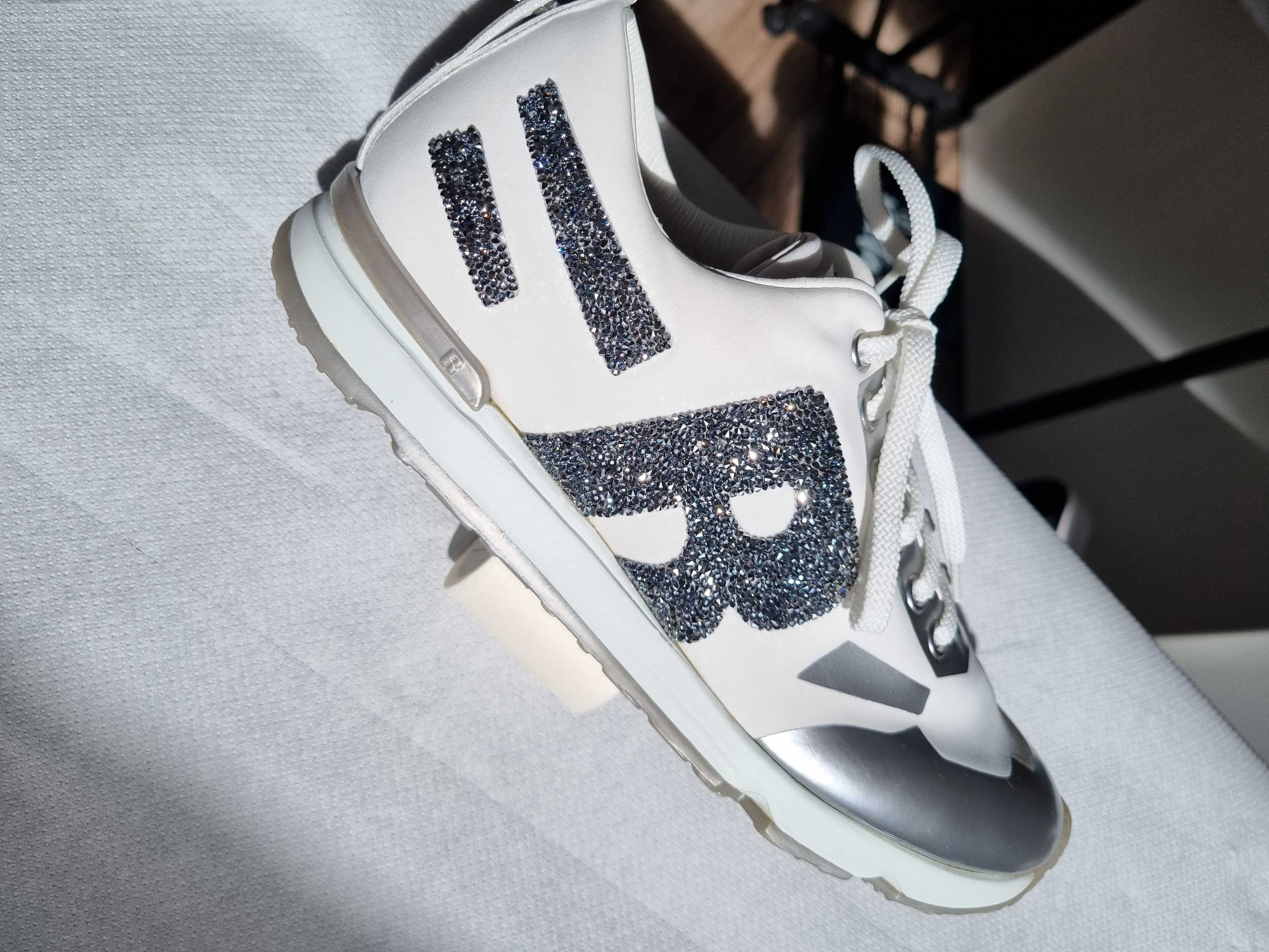 Buty włoskie damskie RUCOLINE, z KRYSZTAŁAMI SVAROWSKIEGO ! r. 39