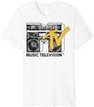 Koszulka, T-shirt  MTV Logo Yellow Boombox męska