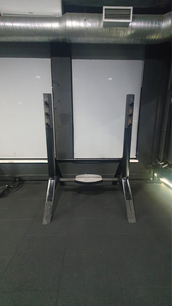 Discos / maquina dorsal / maquina agachamentos / bikes