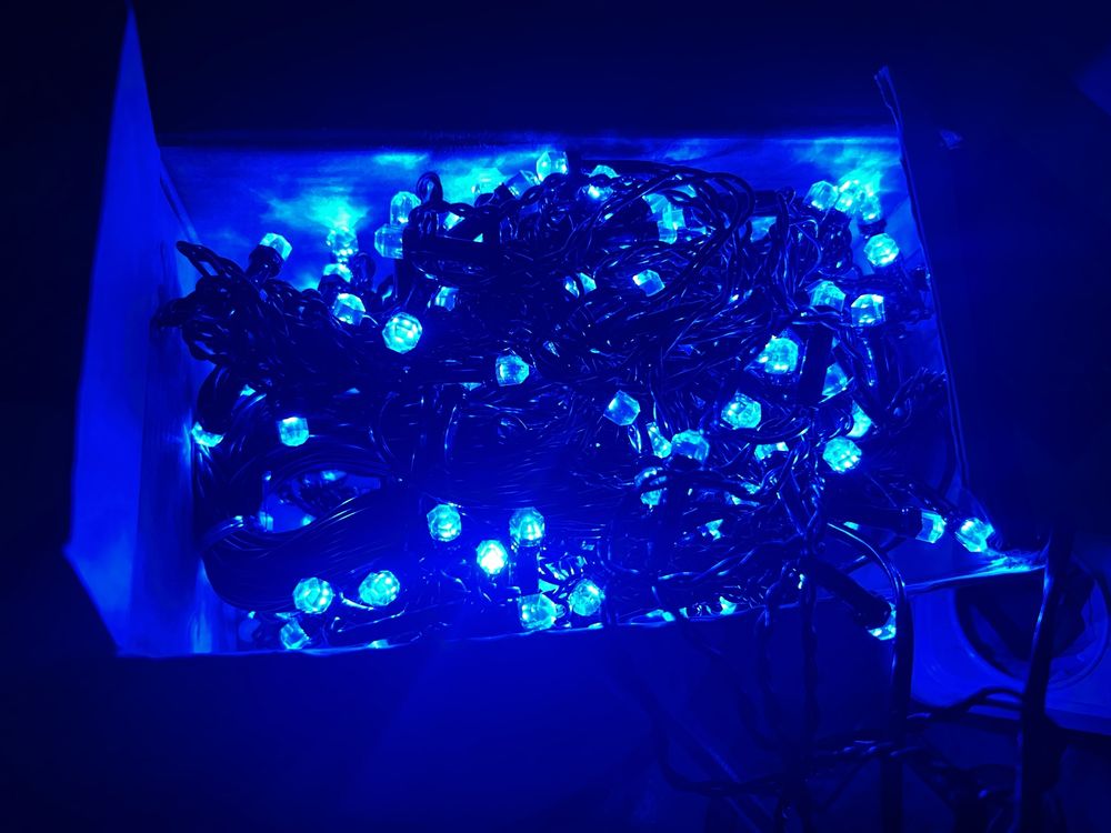 LED Новорічна гірлянда шторка синя 3м х 2м НОВА!