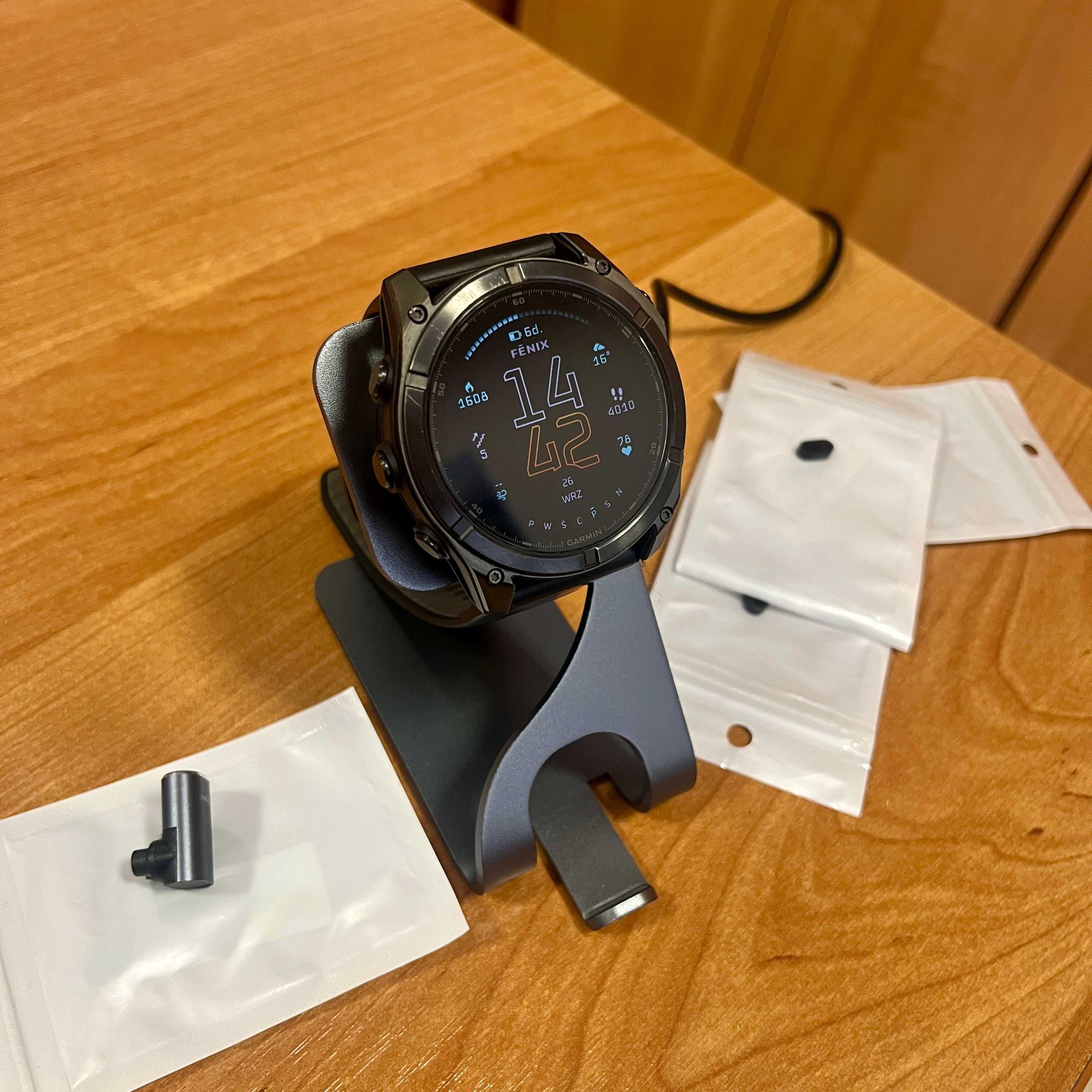 Stacja dokująca, ładowarka GARMIN, fenix 8 itp. + przejściówka USB-C