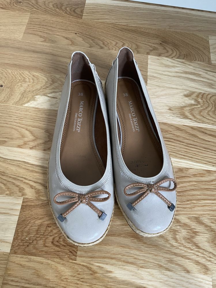 Marco Tozzi r. 38 baleriny espadryle