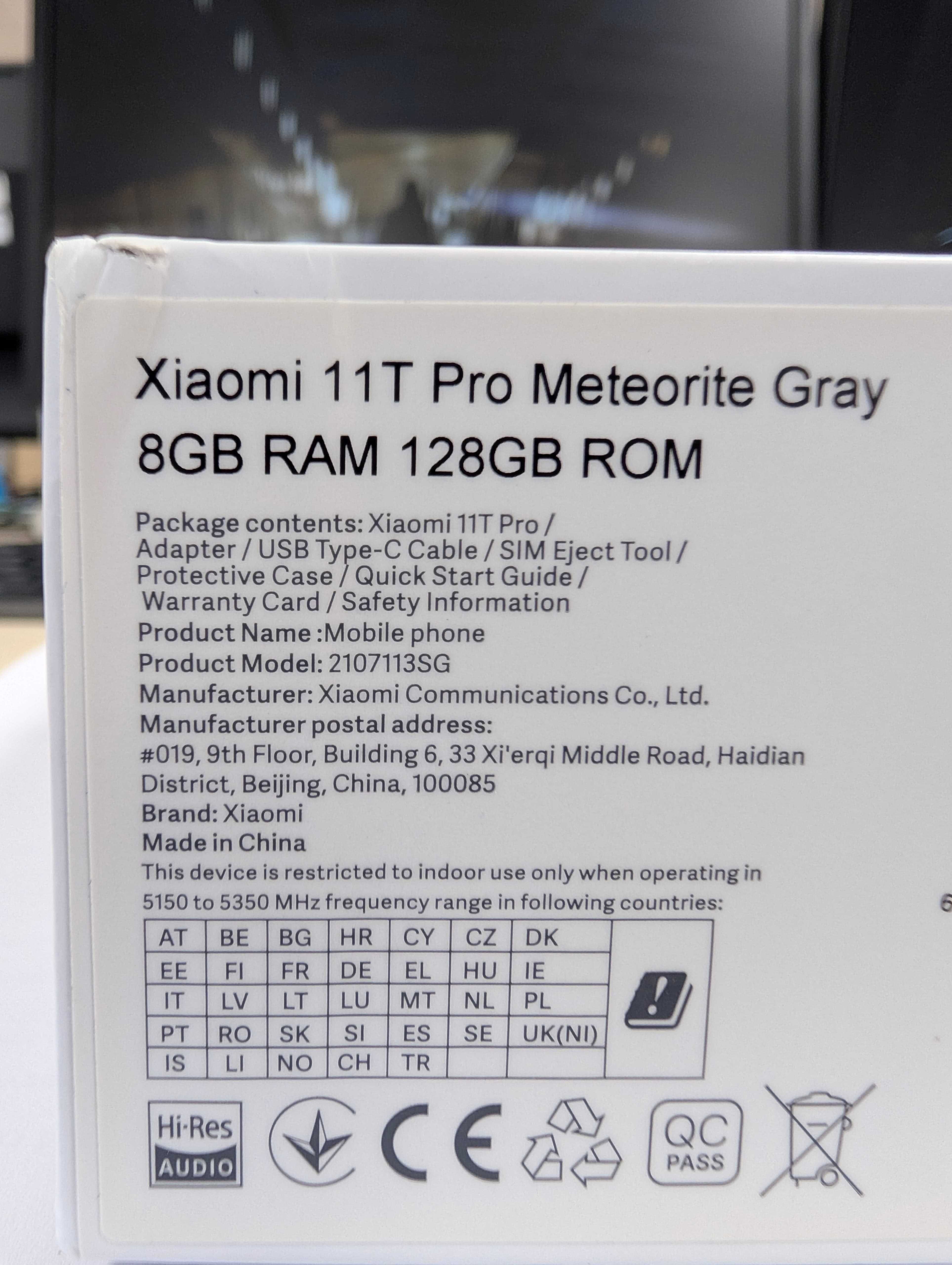 Xiaomi 11T Pro 5G