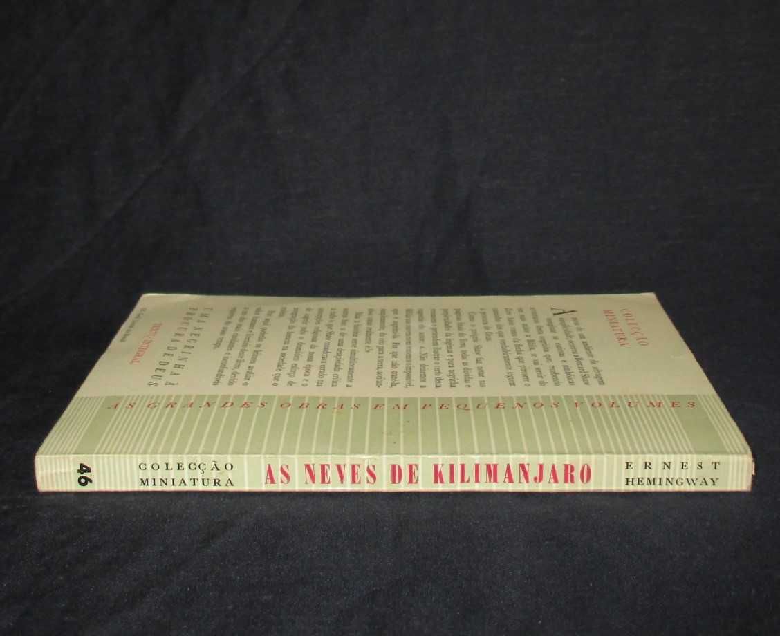 Livro As Neves de Kilimanjaro Ernest Hemingway Colecção Miniatura