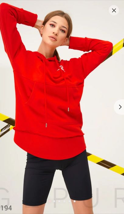 Жіночий червоний худі Gepur, розмір M