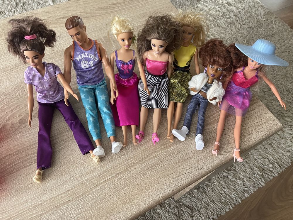 Lalki Barbie duży zestaw