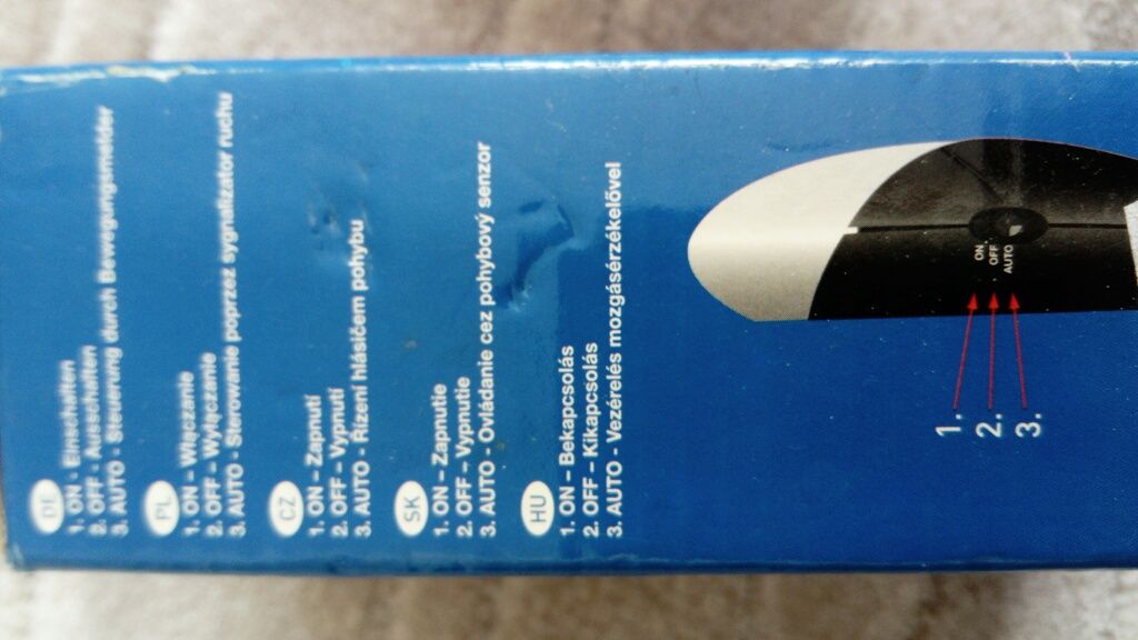Lampka Led z czujnikiem ruchu sensor na baterie