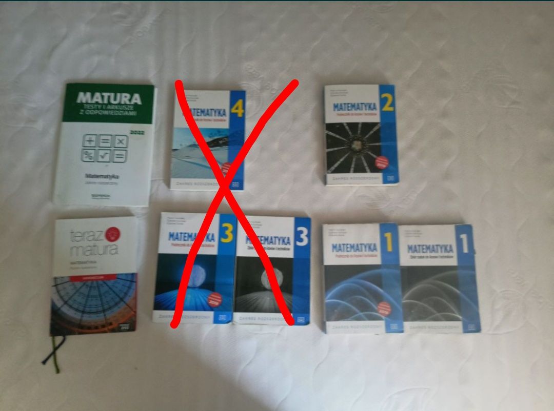 Podręczniki Matematyka, 1,2,3,4 Repetytorium podręcznik zbiór zadań pa
