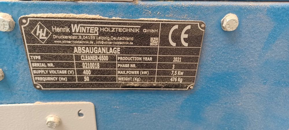 wyciąg odpylający Winter Entstauber CLEANER-650