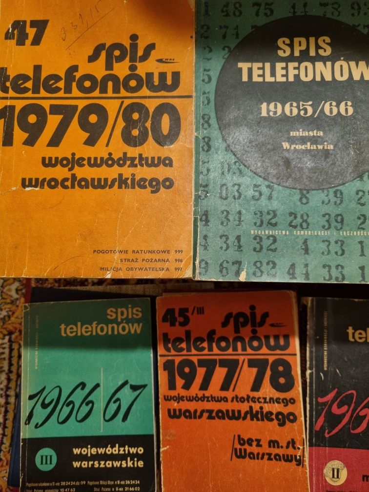 Książki telefoniczne 20szt.
