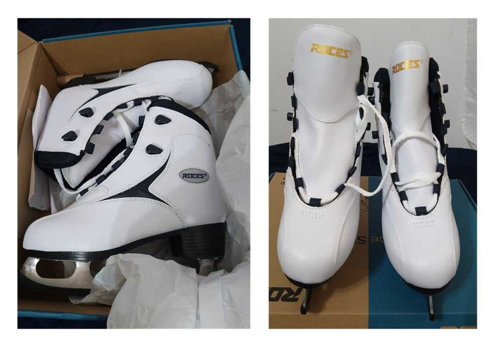 Roces patins de gelo em couro premium (307)