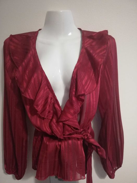 Blusa Manga Comprida com Cinto Shein