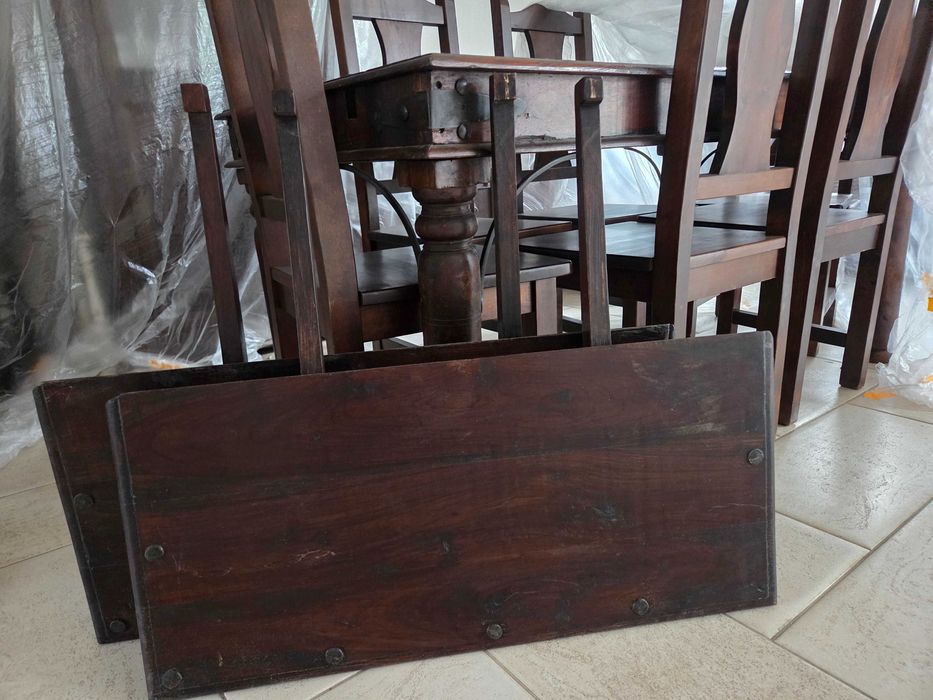 Stół rozkładany Bombai- drewno-palisander. Część zestawu. Cudny!