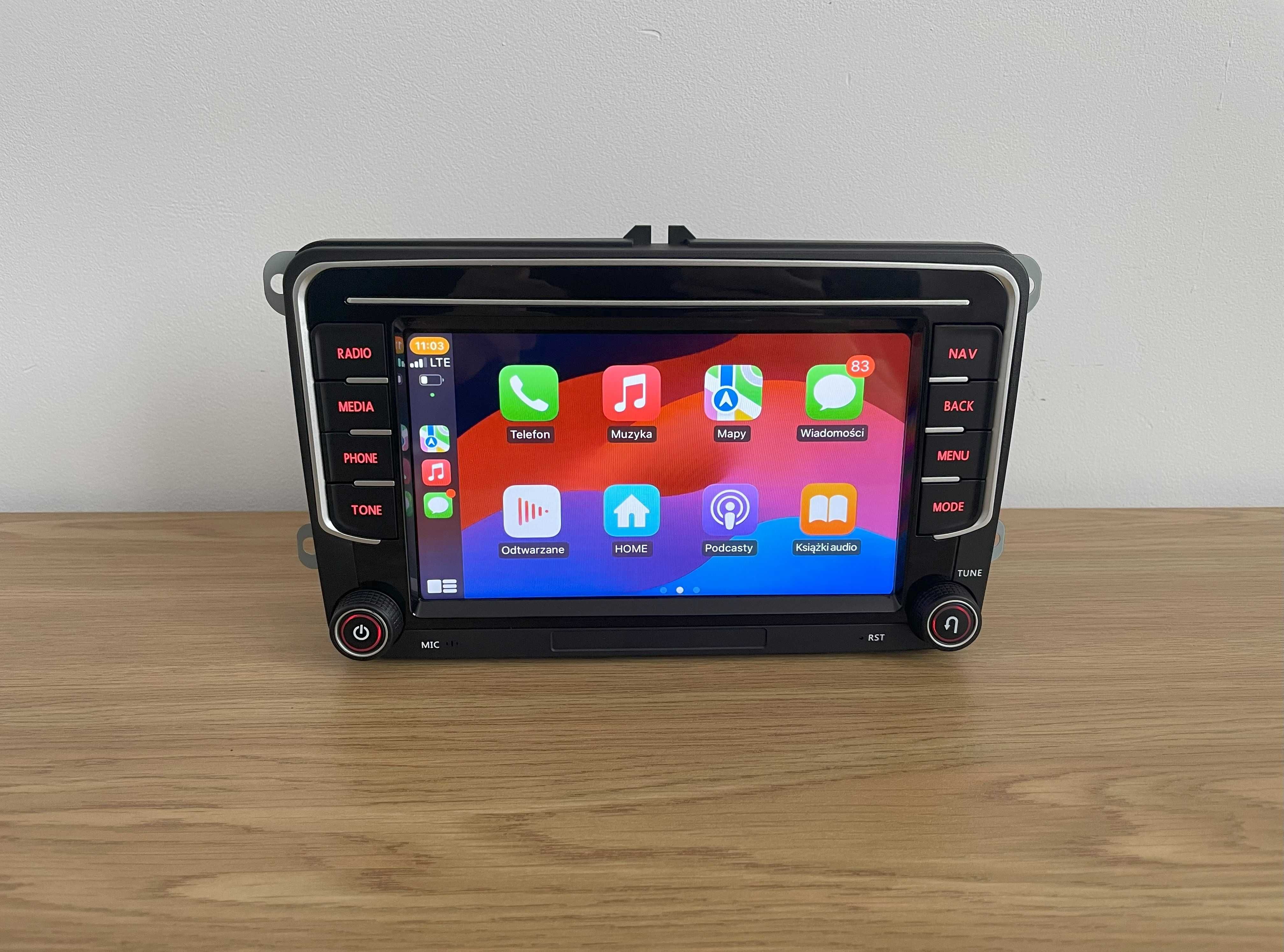 Radio Android 13 Carplay VW Skoda Seat Golf Passat T5 2+32GB DSP Nowe!