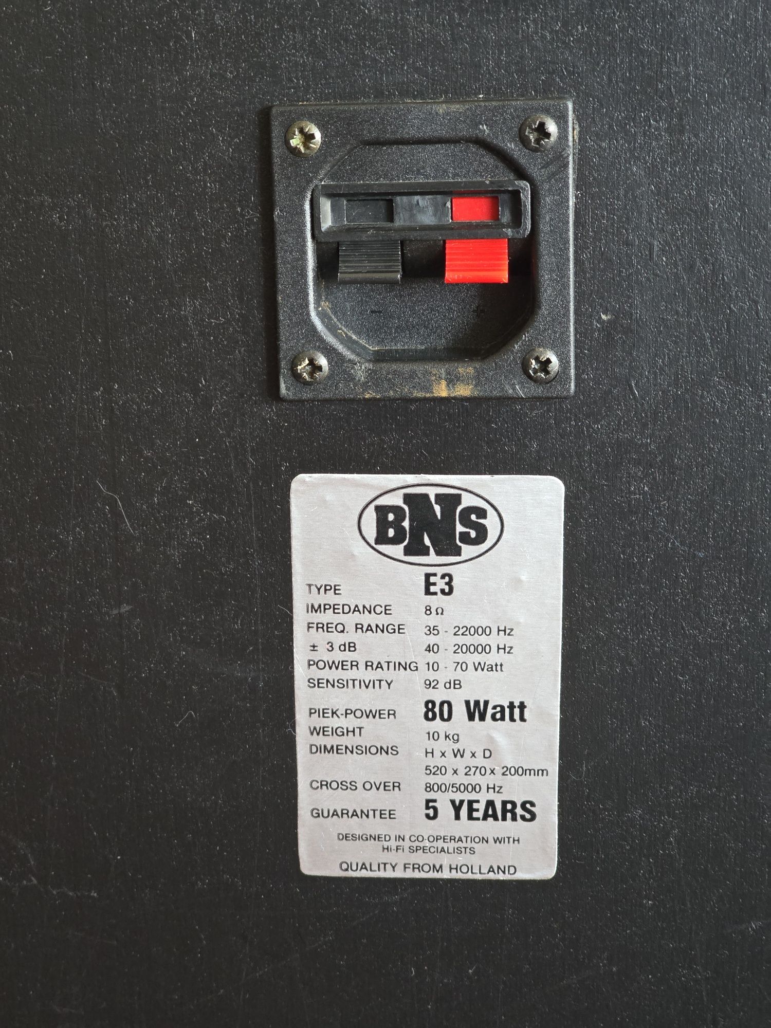 BNS KOLUMNY E3 8ohm 92dB Holland Seas Vifa 70W 3 drożne pod lampe