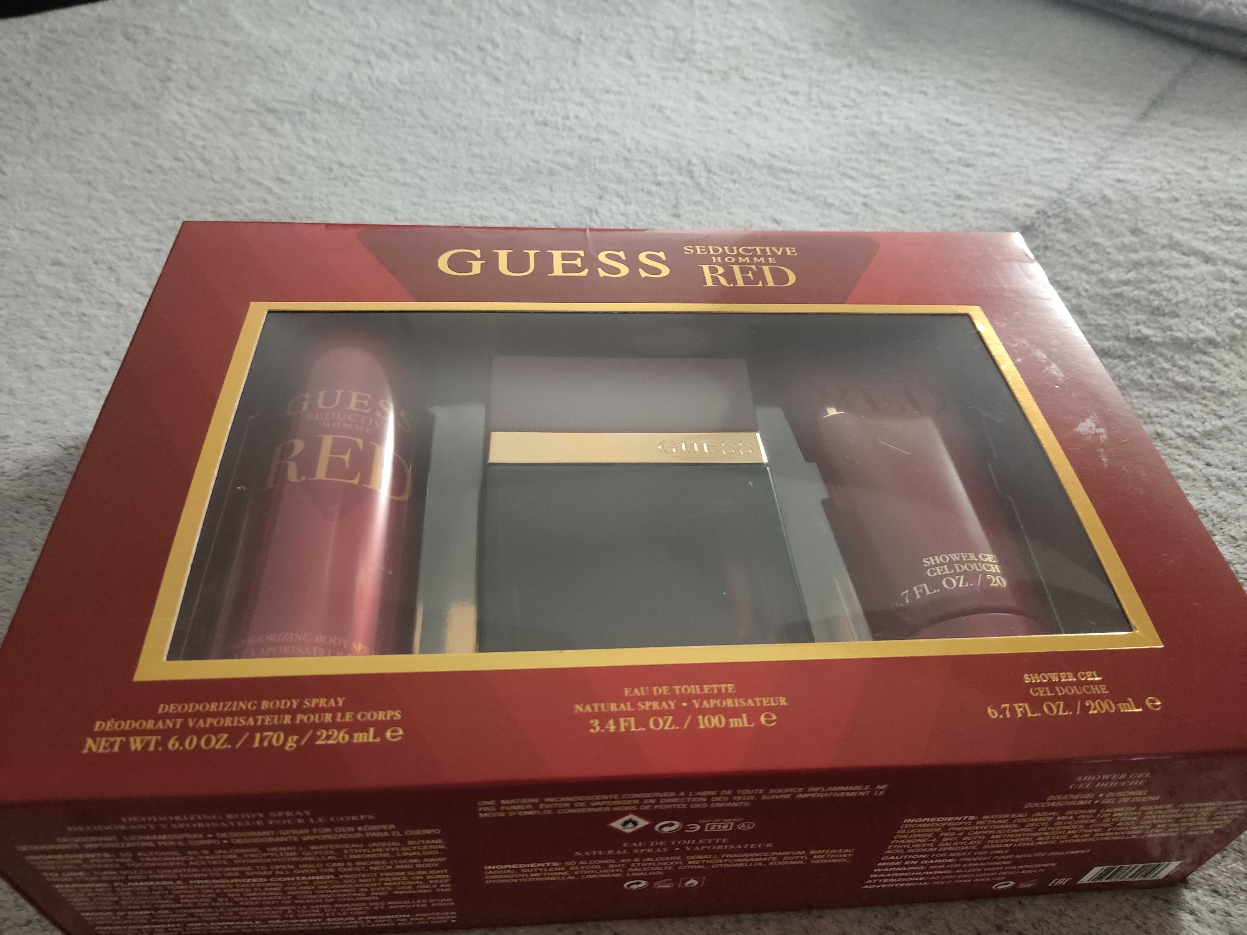 Zestaw męski perfumy Guess Red