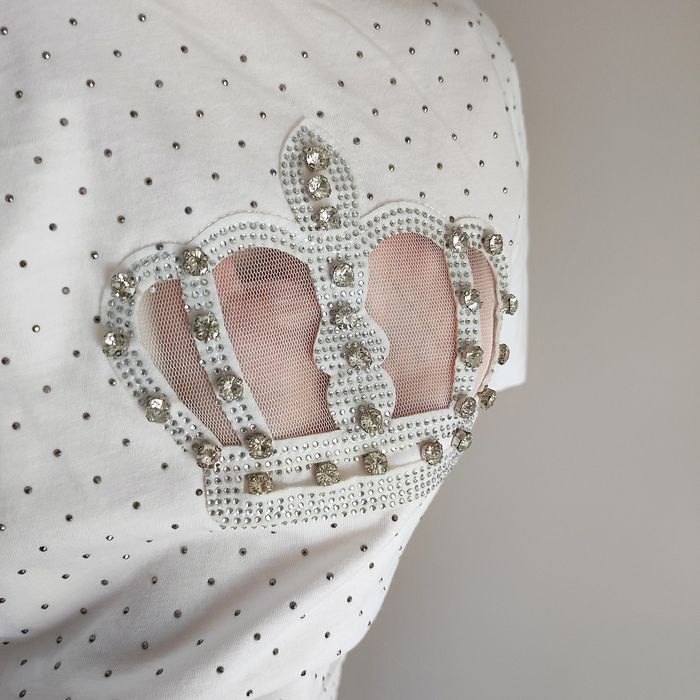 Bluzka z koroną w cyrkonie