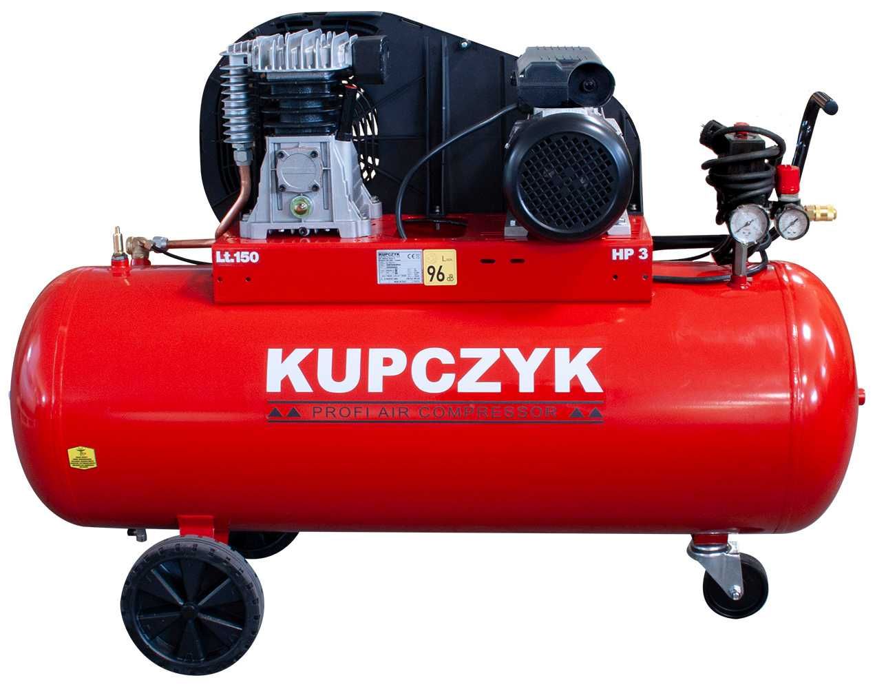 Kompresor Tłokowy Olejowy Sprężarka Kupczyk 150 L 230V 2,2kw Dost. 0zł