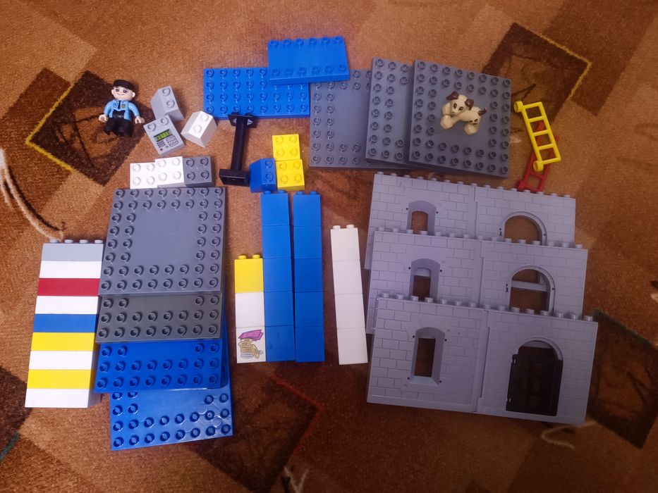 Конструктор JDLT (аналог Lego Duplo) "Полицейский и пожарний участок"
